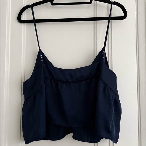 Aritzia Navy Blue Peplum Camisole - Picture 5 of 6
